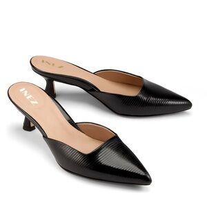 INEZ Bea black lizard new nvr worn sz US 10.5! Offer! Won’t leave up long!